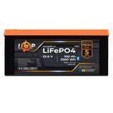 Акумулятор LP LiFePO4 25,6V - 100 Ah (2560Wh) (BMS 100A/50А) пластик Smart BT 29501 фото