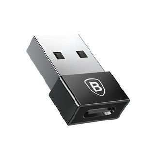 Переходник Baseus Exquisite USB to Type-C Черный (CATJQ-A01) 16720 фото