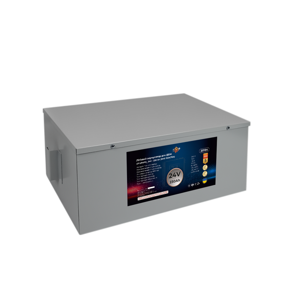 Акумулятор LP LiFePO4 24V (25,6V) - 230 Ah (5888Wh) (BMS 150A/75A) метал для ДБЖ 20104 фото