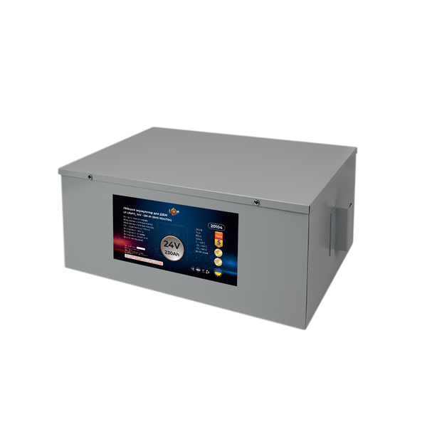Акумулятор LP LiFePO4 24V (25,6V) - 230 Ah (5888Wh) (BMS 150A/75A) метал для ДБЖ 20104 фото