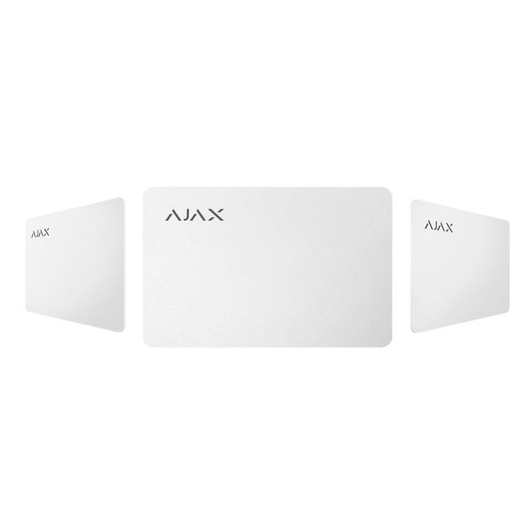 Защищенная бесконтактная карта для клавиатуры AJAX Pass - 10 шт. (white) 14882 фото