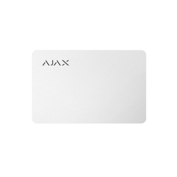 Защищенная бесконтактная карта для клавиатуры AJAX Pass - 10 шт. (white) 14882 фото