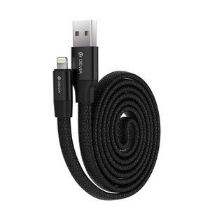 Кабель Devia Ring Y1 USB 2.0 to Lightning 2.4A 0.8M Черный 17425 фото