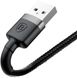 Кабель Baseus Cafule USB 2.0 to Lightning 1.5A 2M Черный/Серый (CALKLF-CG1) 16576 фото 3