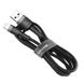 Кабель Baseus Cafule USB 2.0 to Lightning 1.5A 2M Чорний/Сірий (CALKLF-CG1) 16576 фото 1