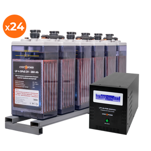 Комплект резервного живлення для підприємств LP (LogicPower) ДБЖ + OPzS батарея (UPS B6000 + АКБ OPzS 15456W) 19672 фото
