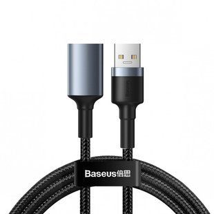 Кабель Baseus Cafule USB 3.0 Male to USB 3.0 Female 2A 1M Серый (CADKLF-B0G) 17019 фото