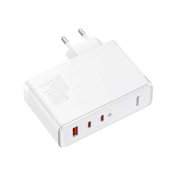 Сетевое зарядное устройство Baseus GaN5 Pro 3 порта, USB + Type-C 140W Белый (CCGP100202) 20421 фото