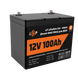 Акумулятор LP LiFePO4 12V (12,8V) - 100 Ah (1280Wh) (Smart BMS 100А) з BT пластик для ДБЖ 20197 фото 6