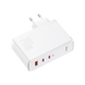 Сетевое зарядное устройство Baseus GaN5 Pro 3 порта, USB + Type-C 140W Белый (CCGP100202) 20421 фото 2
