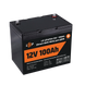 Акумулятор LP LiFePO4 12V (12,8V) - 100 Ah (1280Wh) (Smart BMS 100А) з BT пластик для ДБЖ 20197 фото 8
