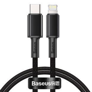 Кабель Baseus High Density Braided Type-C to Lightning PD 20W 1M Черный (CATLGD-01) 16659 фото