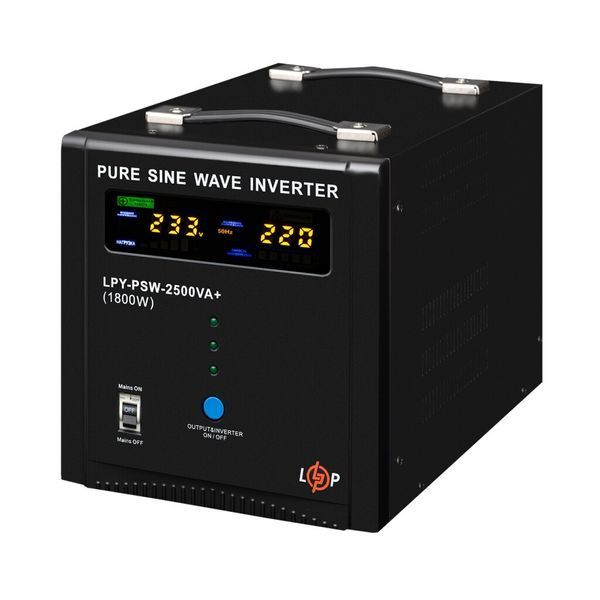 ДБЖ LogicPower LPY-PSW-2500VA+ (1800Вт) 10A/20A з правильною синусоїдою 24V 22874 фото