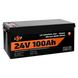 Акумулятор LP LiFePO4 24V (25,6V) - 100 Ah (2560Wh) (Smart BMS 100А) з BT пластик для ДБЖ 20200 фото 4
