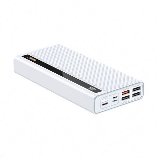 Зовнішній акумулятор Remax Hunyo II 22.5W QC+PD 30000mAh Білий (RPP-197) 18716 фото