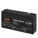 Акумулятор AGM LPM 6V - 1.3 Ah 4157 фото