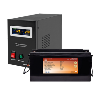 Комплект резервного питания для котла LP (LogicPower) ИБП + литиевая (LiFePO4) батарея (UPS B1500VA + АКБ LiFePO4 2600W) 12813 фото