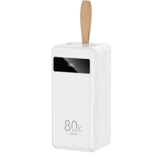 Внешний аккумулятор Remax Hunergy QC 22.5W + PD 18W 80000mAh LED Белый (RPP-266) 19616 фото