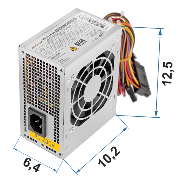 Блок питания MICRO MATX 400W 8 см 2 SATA OEM без кабеля 1418 фото