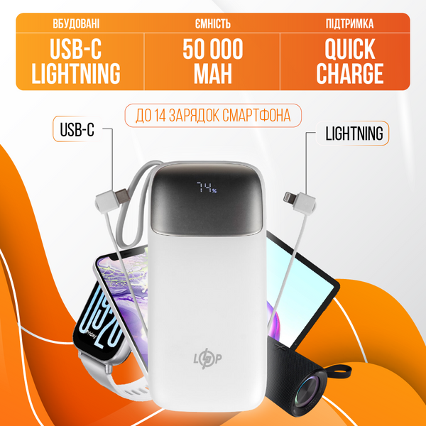 Внешний аккумулятор LP PQ50 50000mAh 31340 фото