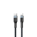Кабель Remax Sury 2 Type-C to Lightning PD 1M Черный (RC-009-b) 20461 фото