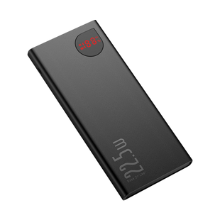 Внешний аккумулятор Baseus Adaman Metal Digital Display QC 22.5W 10000mAh Черный (PPAD000001) 19606 фото
