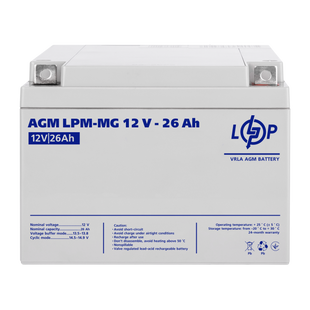 Акумулятор мультигелевий LPM-MG 12V - 26 Ah 6557 фото