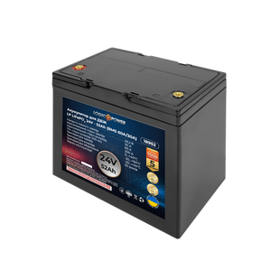 Акумулятор LP LiFePO4 24V (25,6V) - 52 Ah (1331Wh) (BMS 60A/30A) пластик для ДБЖ 18952 фото