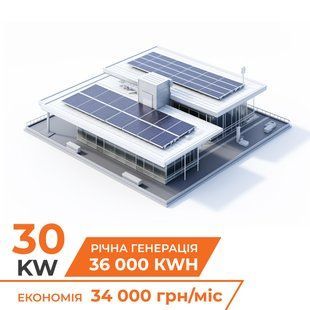 Комплект СЭС сетевая на инверторе Deye 30кВт 38213 фото