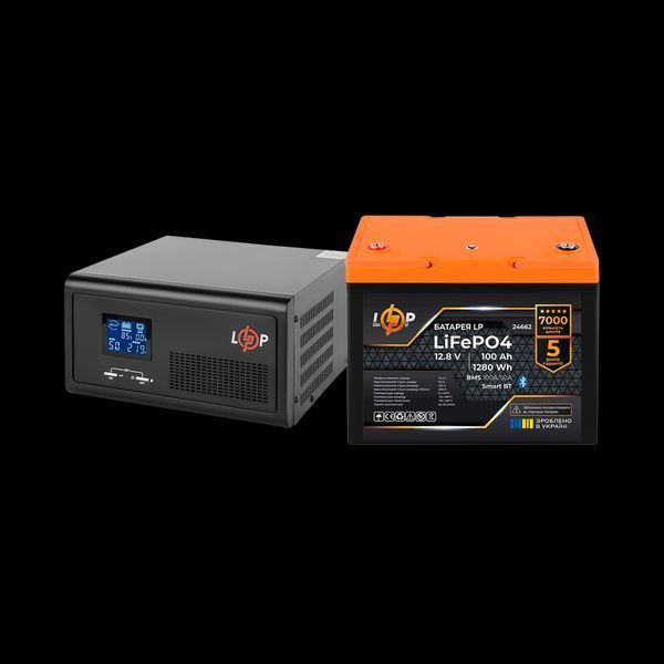 Комплект резервного живлення LP (LogicPower) ДБЖ + літієва (LiFePO4) батарея (UPS В1500 + АКБ LiFePO4 37454 фото