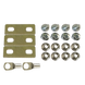 Комплект для сборки литиевых аккумуляторов 12В 4S1P 45*15*1,3мм, между центрами клемм 22мм 21074 фото 1