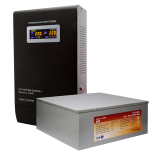 Комплект резервного питания LP (LogicPower) ИБП + литиевая (LiFePO4) батарея (UPS W5000VA + АКБ LiFePO4 1160W) 12820 фото