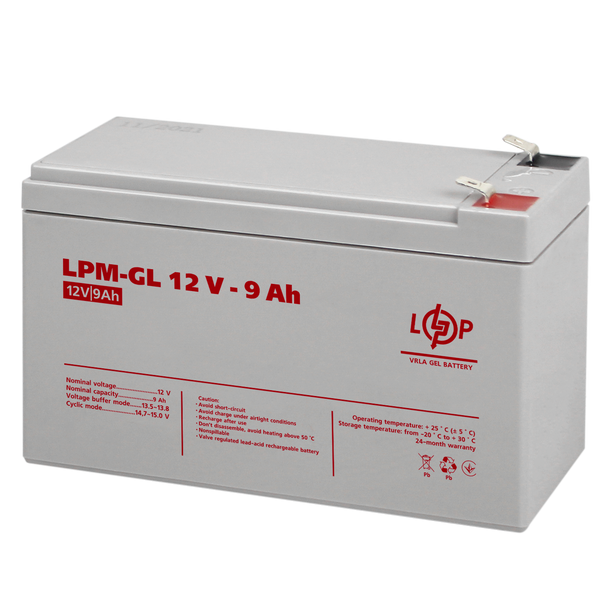 Аккумулятор гелевый LogicPower LPM-GL 12 - 9 AH 6563 фото