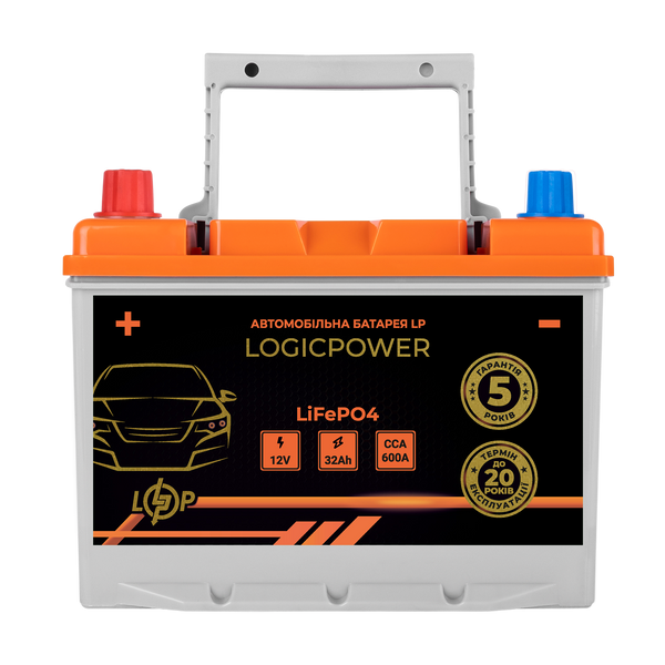 Автомобильный аккумулятор литиевый LP LiFePO4 12V - 32 Ah (+ слева) BMS 600А 24762 фото