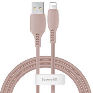Кабель Baseus Colorful USB 2.0 to Lightning 2.4A 1.2M Розовый (CALDC-04) 16477 фото
