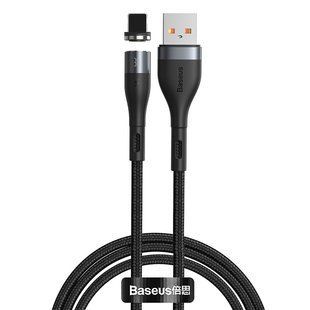 Кабель Baseus Zinc Magnetic USB 2.0 to Lightning 2.4A 1M Черный (CALXC-KG1) 16483 фото