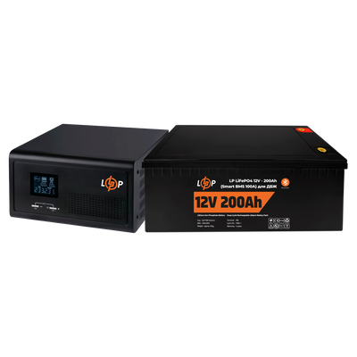 Комплект резервного живлення для котла LP (LogicPower) ДБЖ + літієва (LiFePO4) батарея (UPS 430VA + АКБ LiFePO4 2560W) 20479 фото