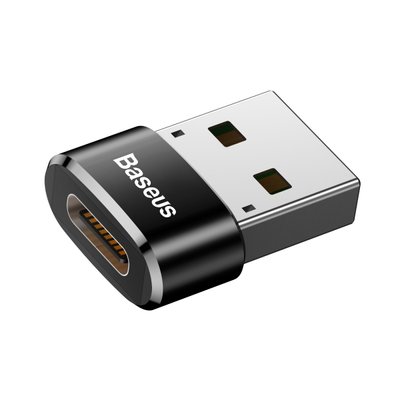 Перехідник Baseus Female Type-C to USB Чорний (CAAOTG-01) 16609 фото