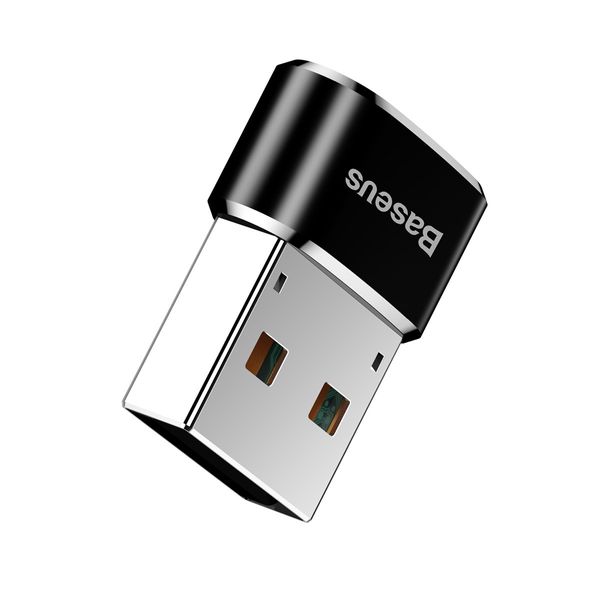 Перехідник Baseus Female Type-C to USB Чорний (CAAOTG-01) 16609 фото