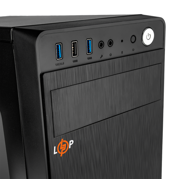 Корпус БЕЗ БЖ LP 2109 - black case chassis cover 1xUSB2.0, 2xUSB3.0 21382 фото