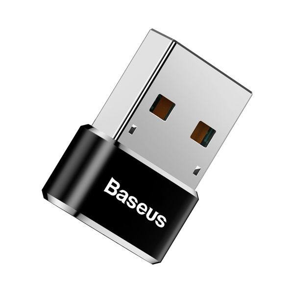 Перехідник Baseus Female Type-C to USB Чорний (CAAOTG-01) 16609 фото