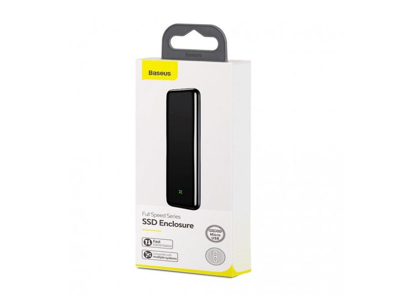 Кишеня Baseus Full Speed для SSD M.2 5 Gbps Type-C USB 3.2 Gen.1 Чорна (CAYPH-E0G) 16520 фото