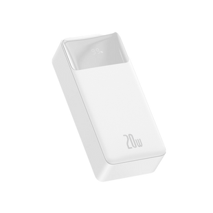Внешний аккумулятор Baseus Bipow Digital Display QC 20W 30000mAh Белый (PPDML-N02) 19611 фото