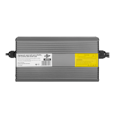Зарядний пристрій для акумуляторів LiFePO4 3.2V (3.65V)-20A-64W-LED 20313 фото