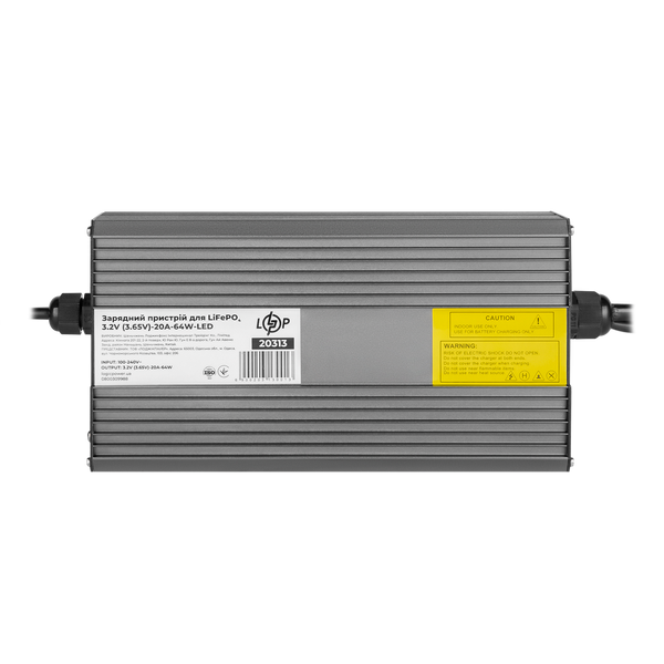 Зарядний пристрій для акумуляторів LiFePO4 3.2V (3.65V)-20A-64W-LED 20313 фото