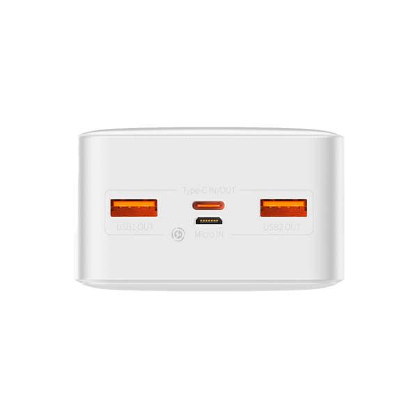Зовнішній акумулятор Baseus Bipow Digital Display QC 20W 30000mAh Білий PPDML-N02 19611 фото
