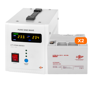 КРП LogicPower КРП LogicPower 800 + гелевая батарея 1080 Ватт (UPS 800+ АКБ GL 1080W) 23184 фото
