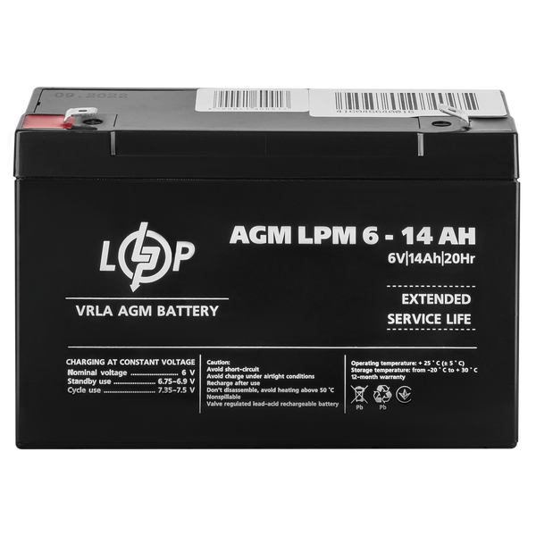 Аккумулятор AGM LogicPower LPM 6-14 AH 4160 фото