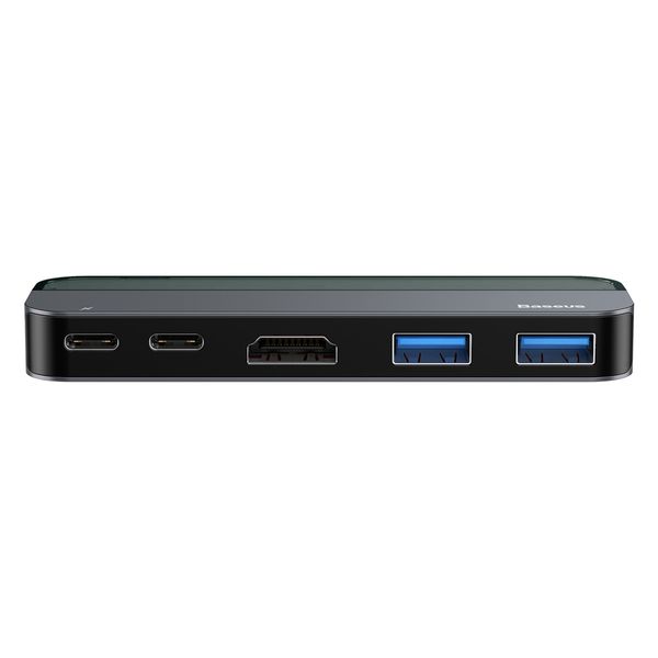 USB Hub Baseus Transparent Series Type-C to Type-C*2 + USB3.0*2 + HD4K Серый (CAHUB-TD0G) 16588 фото