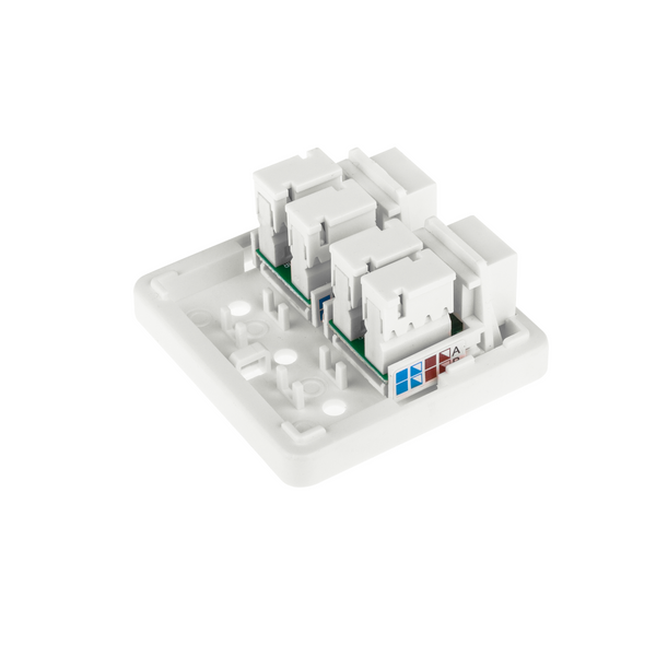 Розетка RJ-45 2-порта кат.5Е UTP LogicPower LP-114 2310 фото